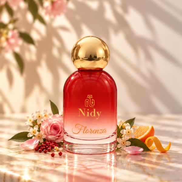 Home luxury nidy florenza perfume still life