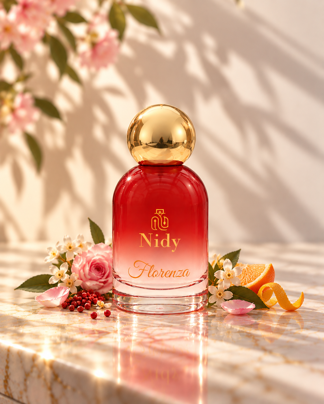 luxury nidy florenza perfume still life